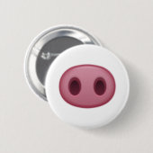 Varkenspijn Nose - Emoji Ronde Button 5,7 Cm (Voorkant /achterkant)