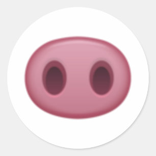 Varkenspijn Nose - Emoji Ronde Sticker