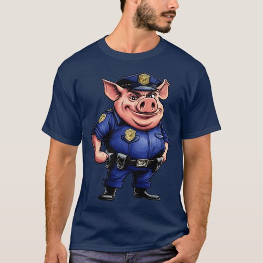 Varkenspolitie T-shirt (Voorkant)