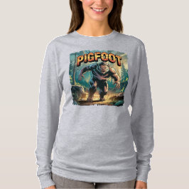 Varkenspoot Illustratie – Varken Bigfoot Grappig E T-shirt