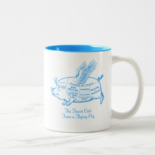 Varkensputten Tweekleurige Koffiemok (Rechts)