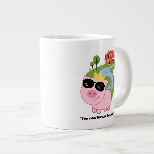 varkensquotum grote koffiekop (Voorkant rechts)