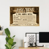  Varkensroggen Whiskey Ad vanaf 1899 Poster (Thuiskantoor)