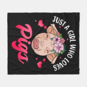 Varkensschenken voor varkenshouderijen fleece deken (Voorkant (Horizontaal))