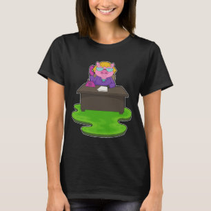 Varkenssecretaris Bureaublad T-shirt