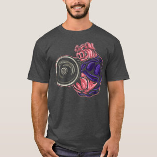 Varkensshirts voor vrouwen Varkensroze roze P T-shirt