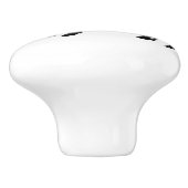 varkenssilhouet deur en lade knoppen (Zijkant)