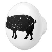  varkenssilhouet deur en lade knoppen (Rechts)