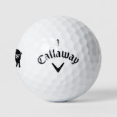 varkenssilhouet op maat Callaway golfballen (Logo)