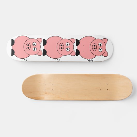 Varkensskateboard Persoonlijk Skateboard (Horizontaal)