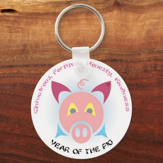 Varkenssleutels Sleutelhanger (Voorkant)