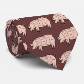 Varkenssnijden Stropdas (Opgerold)