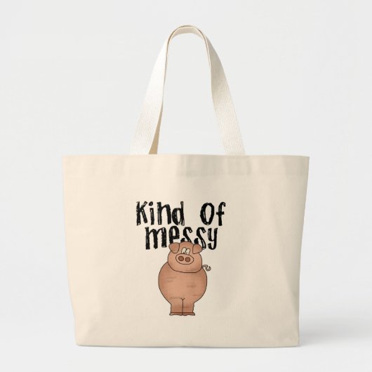 Varkenssoort van Messy Grote Tote Bag (Voorkant)