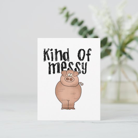 Varkenssoort van Messy TShirts en Gifts Briefkaart (Staand voorkant)