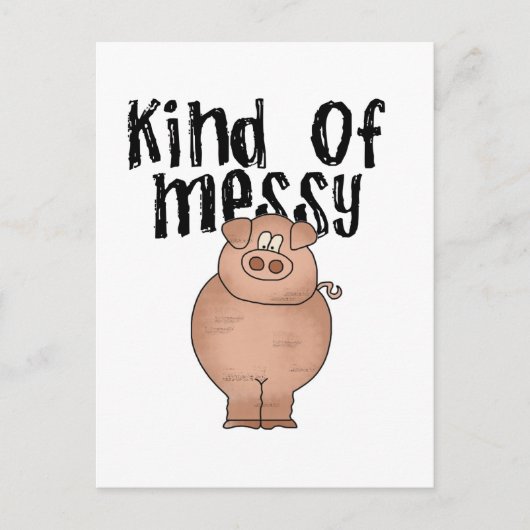 Varkenssoort van Messy TShirts en Gifts Briefkaart (Voorkant)