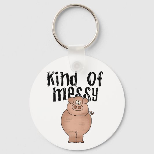 Varkenssoort van Messy TShirts en Gifts Sleutelhanger (Voorkant)
