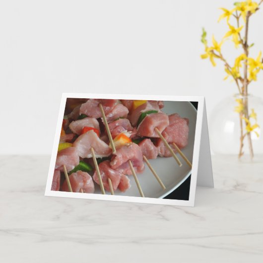 Varkensspiesjes Kaart (Gele Bloem)