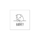 Varkensspuit 2 rubberstempel (Afrduk)