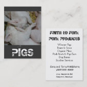 Varkensstapel Boerderij Varkens Visitekaartje (Voorkant / Achterkant)