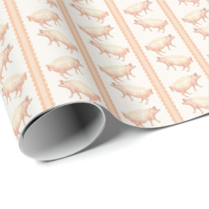 Varkensstrepen cadeaupapier