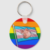 Varkenstranspride Sleutelhanger (Achterkant)