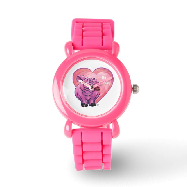 VarkensValentijnsdag Horloge (Voorkant)