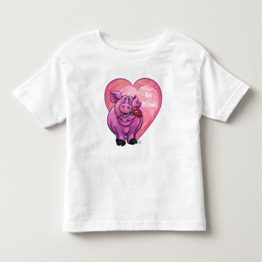 VarkensValentijnsdag Kinder Shirts (Voorkant)