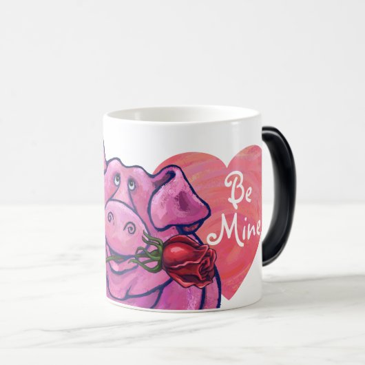 VarkensValentijnsdag Magische Mok (Voorkant rechts)