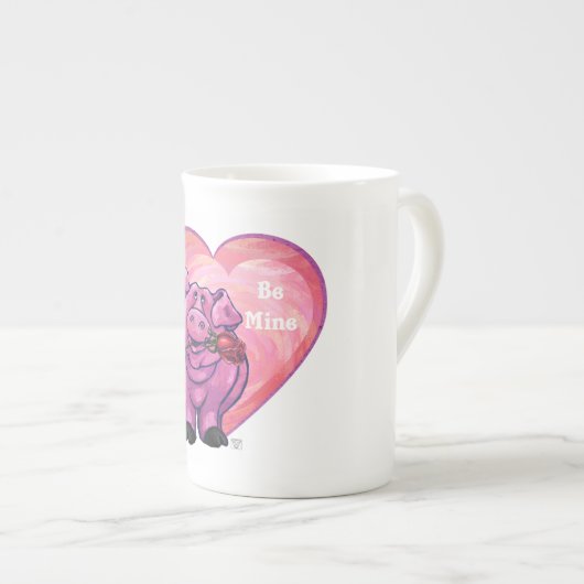 VarkensValentijnsdag Porselein Kop (Voorkant rechts)