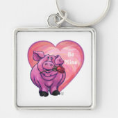 VarkensValentijnsdag Sleutelhanger (Voorkant)