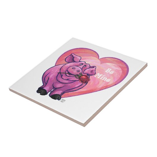VarkensValentijnsdag Tegeltje (Zijkant)