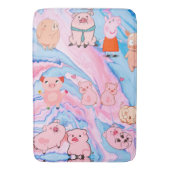 Varkensvarken Abstract Boerderij Badmat (Voorkant Verticaal)