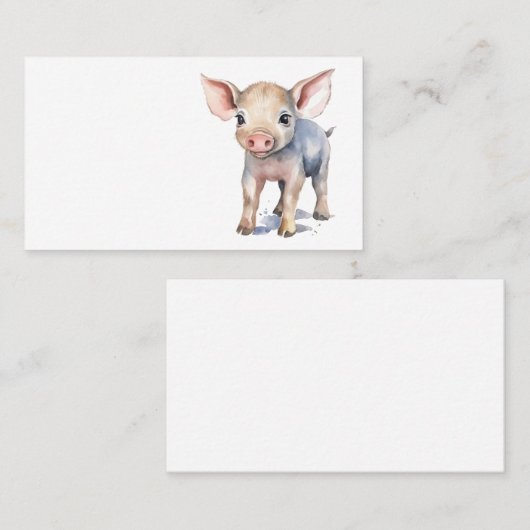 Varkensvarken visitekaartje (Voorkant / Achterkant)