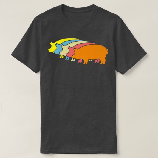 Varkensvarkens Boerderij Premium4762 T-shirt (Design voorkant)