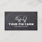 Varkensvarkens Boerderij Veevarkensvleesproducent  Visitekaartje (Voorkant)