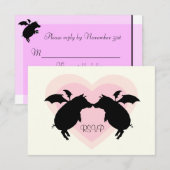Varkensvarkens RSVP Kaartje (Voorkant / Achterkant)