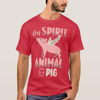 Varkensvarkensroze Mannen Vrouwen Varkensgier Boar T-shirt