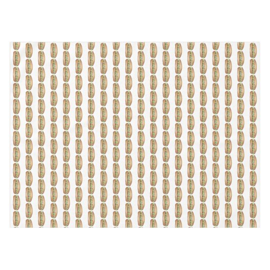 Varkensvlees Banh Mi Sandwich Vietnamees Voedsel F Tafelkleed (Voorkant (Horizontaal))