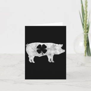 Varkensvlees BBQ Vlees Cadeau St. Patrick's Day Sh Kaart