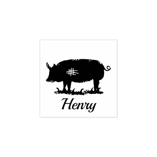 Varkensvlees - Henry Rubberstempel (Afrduk)
