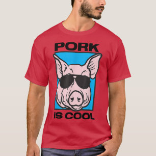 Varkensvlees is koel van vlees van barbecues t-shirt