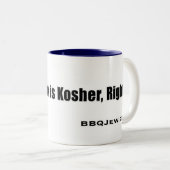 Varkensvlees is Kosher 2-toon Mok (Voorkant rechts)
