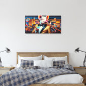 VARKENSVLEES NACHTLEVEN 5 CANVAS AFDRUK (Insitu (Slaapkamer))