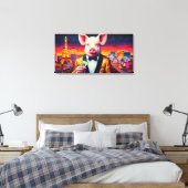 VARKENSVLEES NACHTLEVEN 7 CANVAS AFDRUK (Insitu (Slaapkamer))