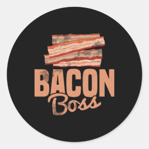 Varkensvlees Ontbijt BBQ Bycon Lover - Bycon Bo Ronde Sticker