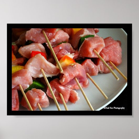 Varkensvlees Peper Spies Poster (Voorkant)