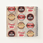 Varkensvlees spek vlees persoonlijk kookboek recep notitieboek (Achterkant)