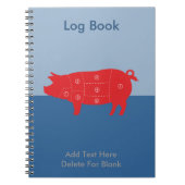 Varkensvleeskuikens Schuffelkaart Notitieboek (Voorkant)