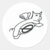 Varkensvlieg Sticker (Voorkant)