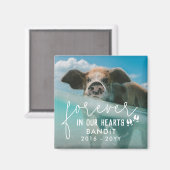 Varkensvoeten voor altijd in ons hart Varkensfoto Magneet (Voorkant / Achterkant)